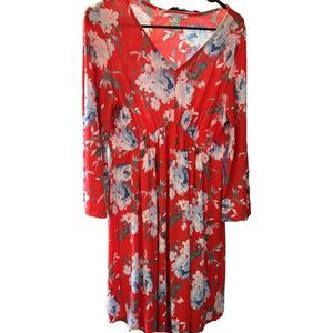 Gorgeous Red Floral Dress